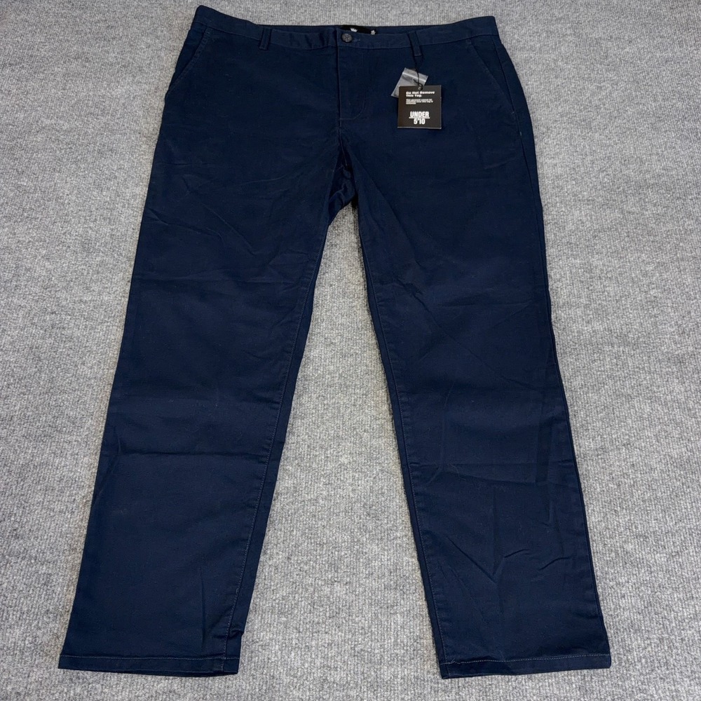 Under 510 U-510 Pants Mens 38x27 Navy Straight Fit Core Stretch Chino 5'10 NEW